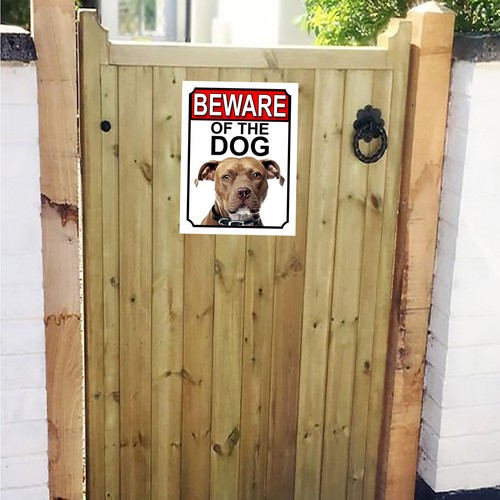 Beware the dog american - beware,
