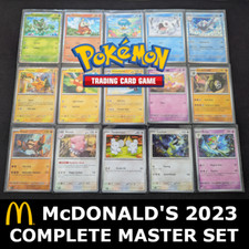 Pokémon TCG McDonalds 2023 Match Battle M23EN - Complete Master Set NM ++ BONUS