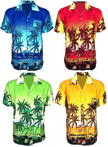 Mens hawaiian shirt stag - hawaiian,