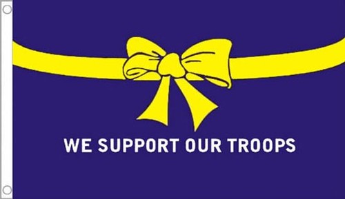 Support our troops flag - we,