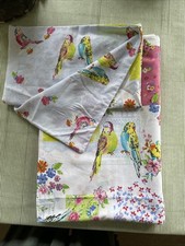 BHS Vintage Maison Budgie Floral Bird Birdcage Single Duvet Cover & Pillowcase