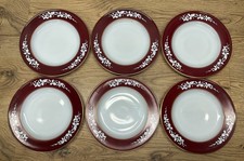 Set Of 6 Vintage JAJ Pyrex Red