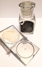 C1920s Vintage Yardley Joblot Smelling Salts Glass Bottle Compact Powder Set 