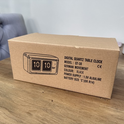 Twemco flip clock black - twemco, qt-30