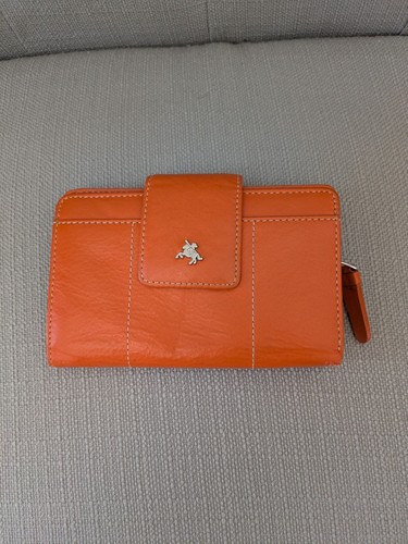 Visconti orange leather purse - visconti,