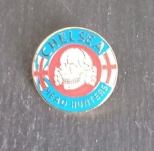 Vintage Rare Chelsea Supporter Enamel Badge Collectable Headhunter Hooligan Firm