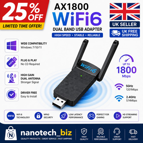 1800mbps usb wifi adapter - wifi,