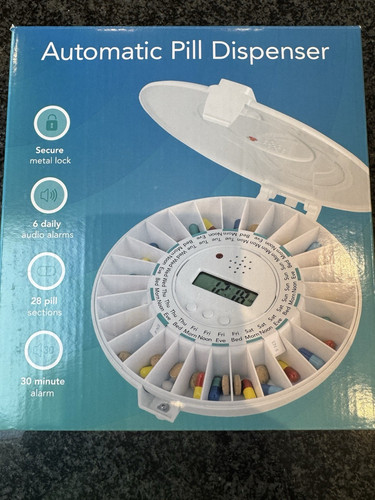 Tabtime pill dispenser white - tabtime,