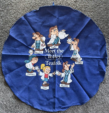 Tea Towel Meet The Tetley Tea Folk Blue Circular 64cm Diam