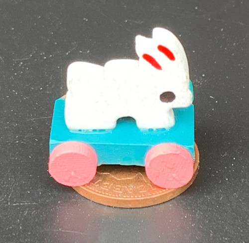 Dolls house pull along white - along,