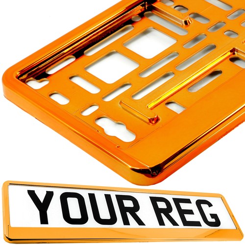 Super chrome orange car - car, number