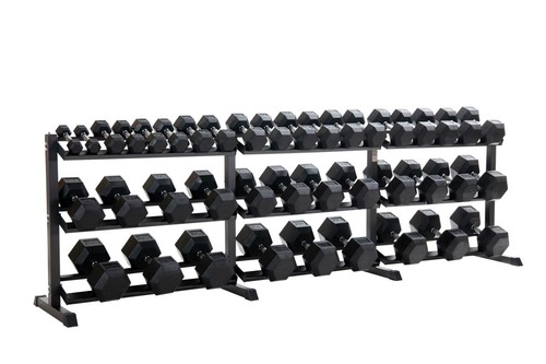 Hex dumbbells weights set - dumbbells,