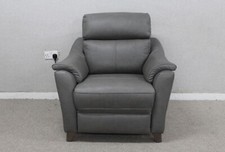 G Plan Hurst Texas Charcoal Leather Power Reclining Armchair RRP £2839