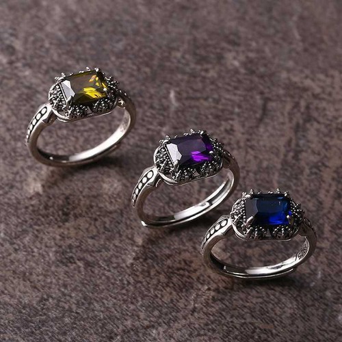 925 sterling silver - silver, sapphire