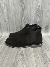 Men’s Lambretta Brown Suede Chelsea Boots Size UK 10 Brand New 