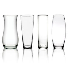 Pasabahce Botanica Glass Straight Wide Curved Bent Shape Flower Wedding Vase