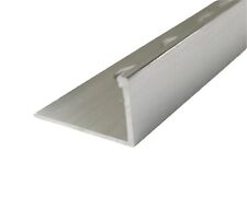 10 x Brushed Silver Chrome Metal 12.5mm Tile Trim