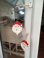 Ceramic Father Christmas Hanging Wind Chime Ornament Decoration