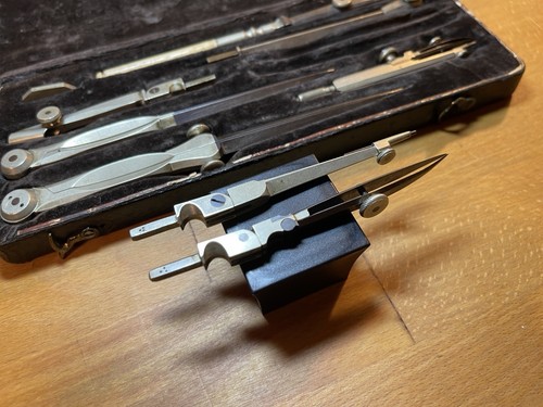 Antique riefler compass box - c.riefler,