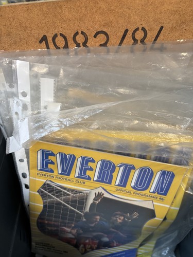 Everton home programmes - everton,