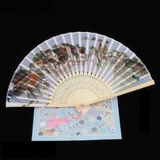 1pc Folding Fan Hand Held Silk