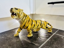 Vintage ceramic tiger figurine - ceramic,