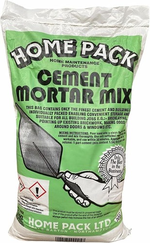 Home pack mortar - pack, cement
