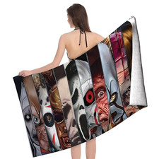 Horror Beach Towel Boys Mens