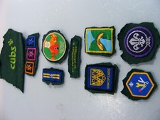 Bundle of Cub Scout Badges, x 10 - Shropshire / Tern Valley