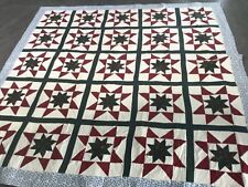 STUNNING HAND MADE PATCHWORK BED SPREAD/QUILT, LARGE SIZE, UNIQUE DESIGN