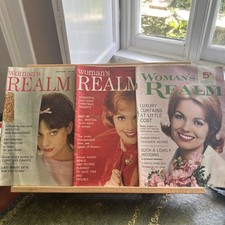 3 Vintage WOMAN’S REALM Magazines 1961/1962