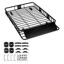 Roof Rack Cargo Basket 200 LBS Large Capacity Extension 64"x39"x6" for SUV Truck