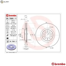 2x BRAKE DISC 09.7880.11 FOR