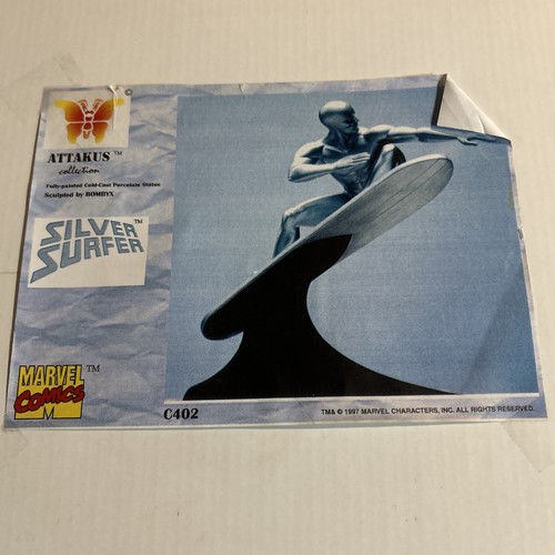 Silver surfer statue figure - figure, by