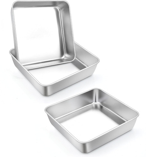 Square cake pan - in,