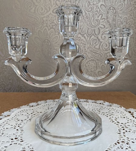 Crystal arm candle - crystal, holder