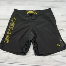 Sprawl Fight Shorts 34 Black