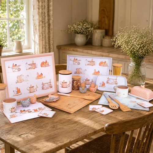 Dotty hen farmhouse kitchen - hen,
