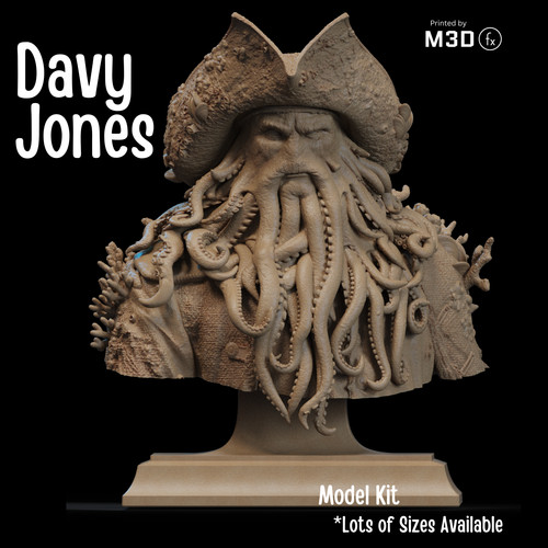 Davy jones resin bust kit - davy,