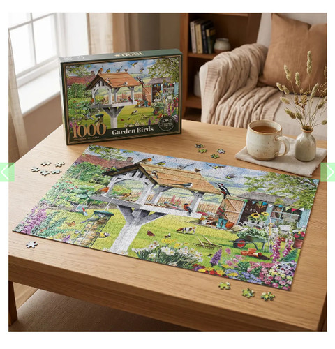 Garden birds 1000 piece jigsaw - birds,