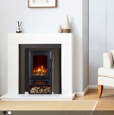 Neo Electric Fire Heater 1000W / 2000W Freestanding Realistic Flame Log Store