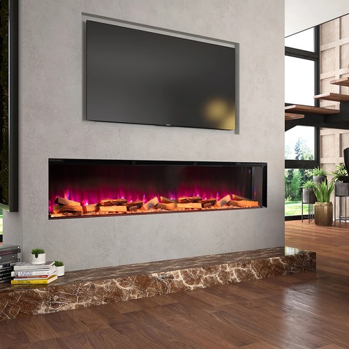 70in electric fireplace 12 - fireplace,