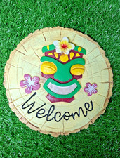 welcome smiley face plaque