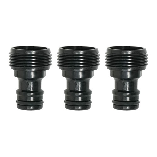Plastic tap adaptor garden - 3x,