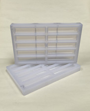 X 2 Chocolate, Soap or jelly Moulds. To make 10 bars 12cm X 2.2cm X 1cm each.