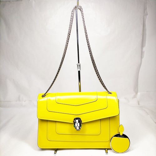Bvlgari shoulder bag yellow - bvlgari,