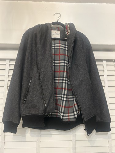 Moncler size coat grey - moncler, xl