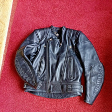 Crowtree, female leather motorcycle jacket, small 38in chest