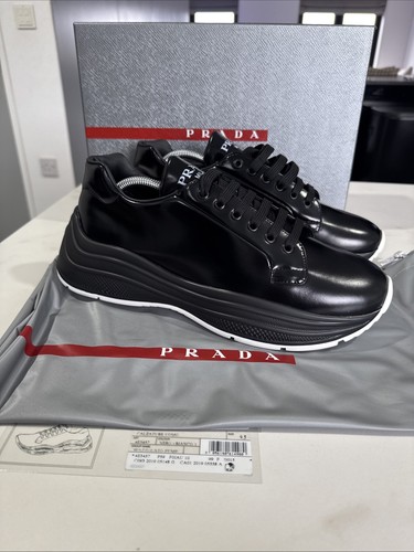 Prada chunky black trainers - prada,