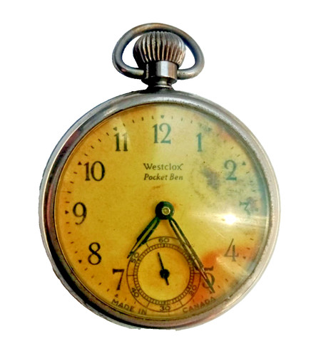 Antique 1920s westclox pocket - westclox,